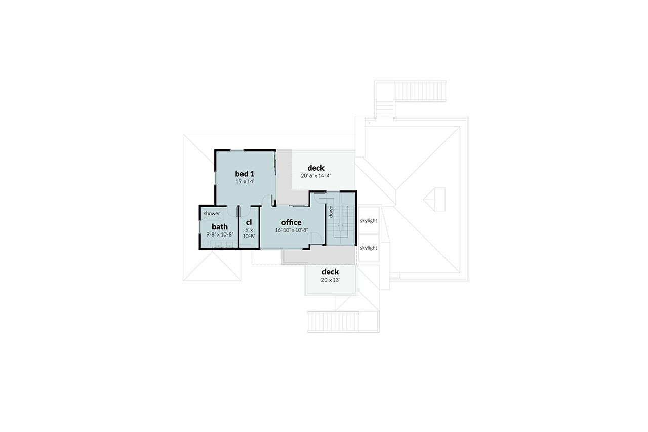 Modern House Plan - Niagara 93481 - 2nd Floor Plan