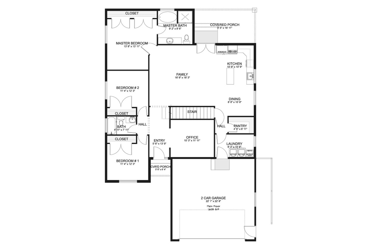 Country House Plan - Van Wagoner 93793 - 1st Floor Plan