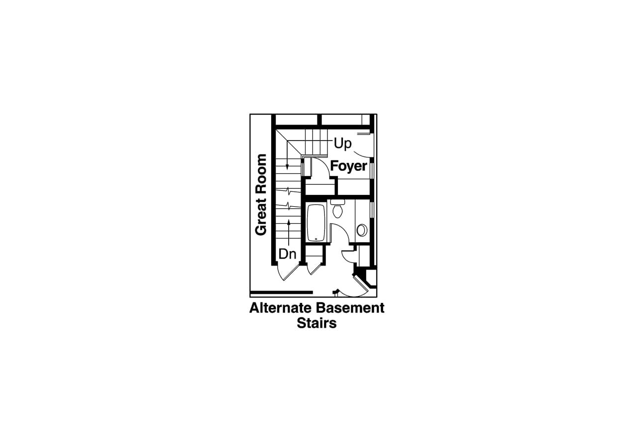 Craftsman House Plan - Tupelo 94115 - Basement Floor Plan