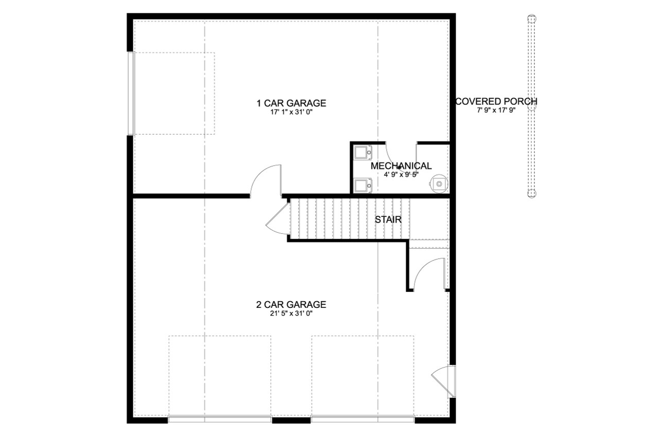 Farmhouse House Plan - Stubbs Cabin 95985 - 1st Floor Plan