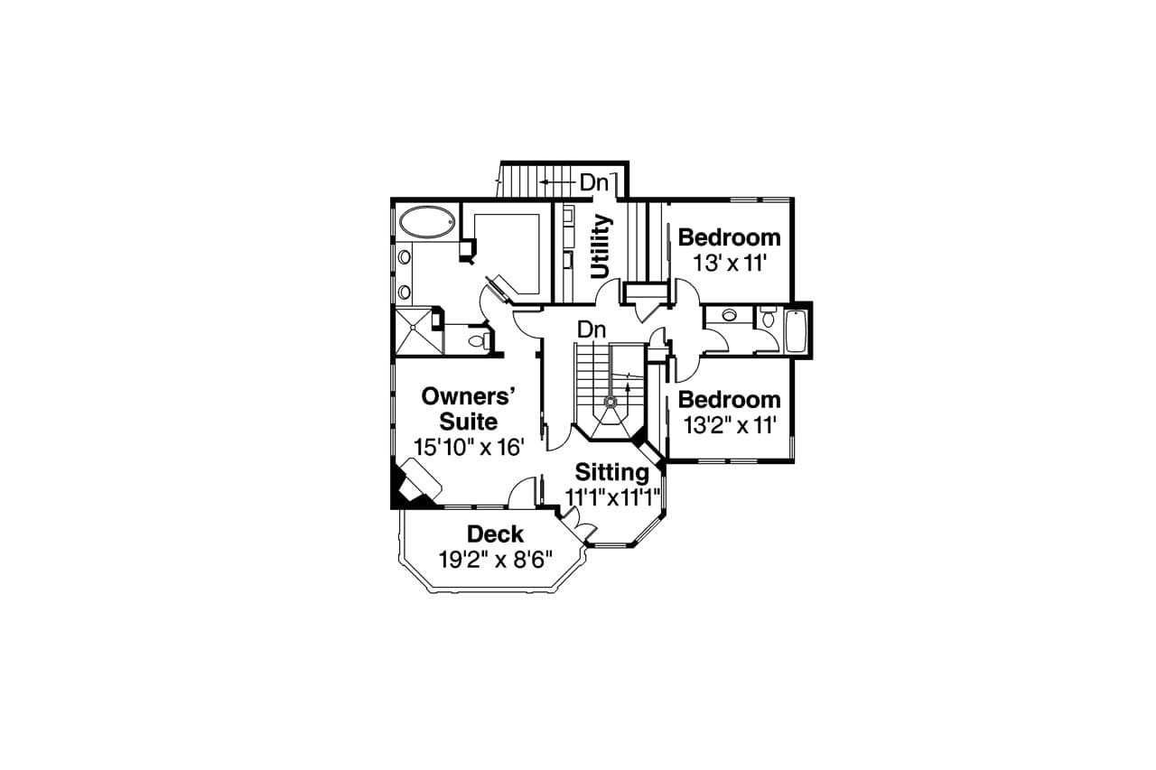 Secondary Image - Victorian House Plan - Canterbury 96400 - 2nd Floor Plan