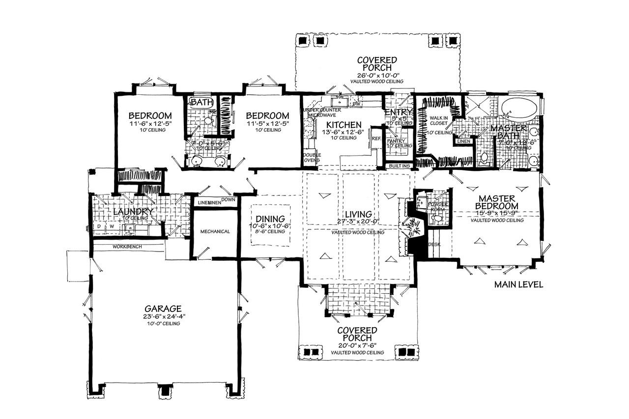 Craftsman House Plan - Lewis Ridge 96774 - Optional Floor Plan