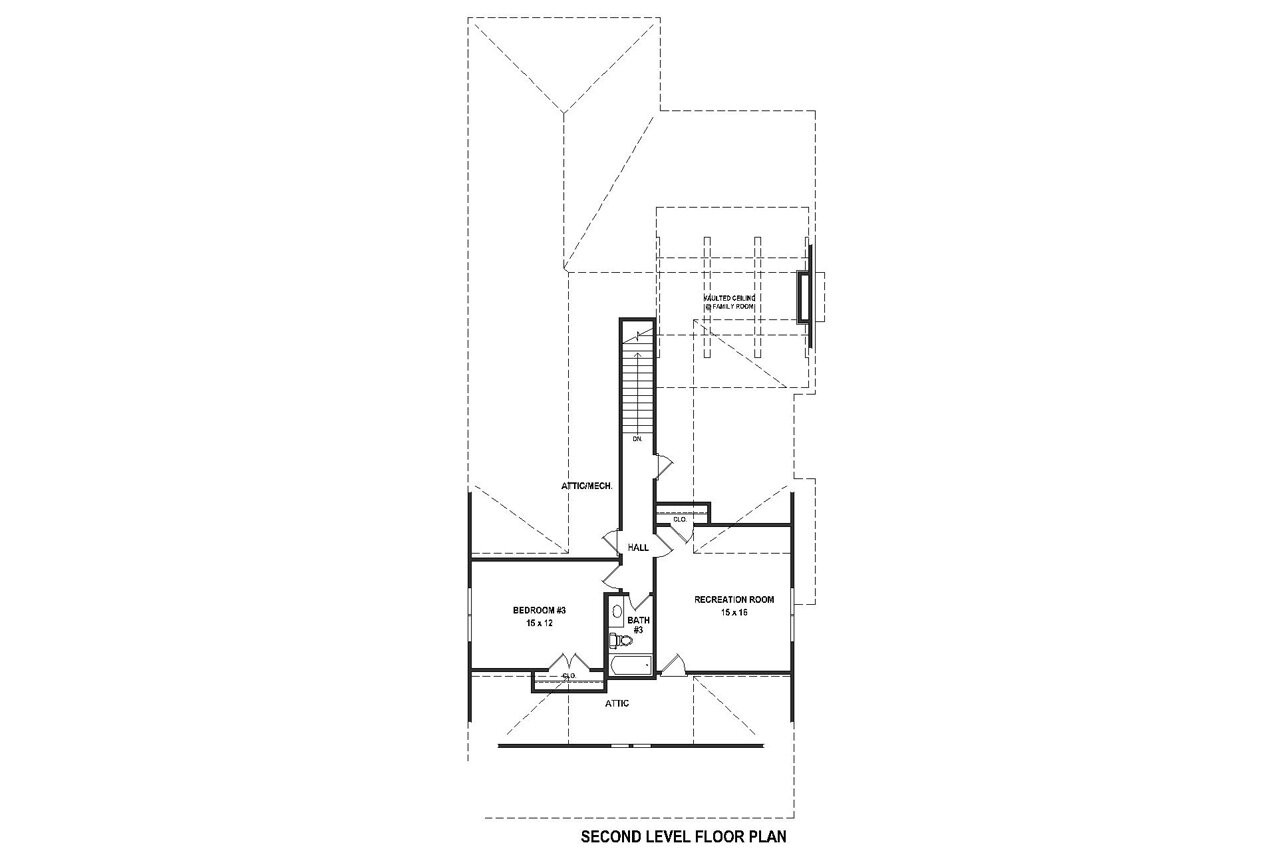 Secondary Image - Bungalow House Plan - 97259 - 2nd Floor Plan