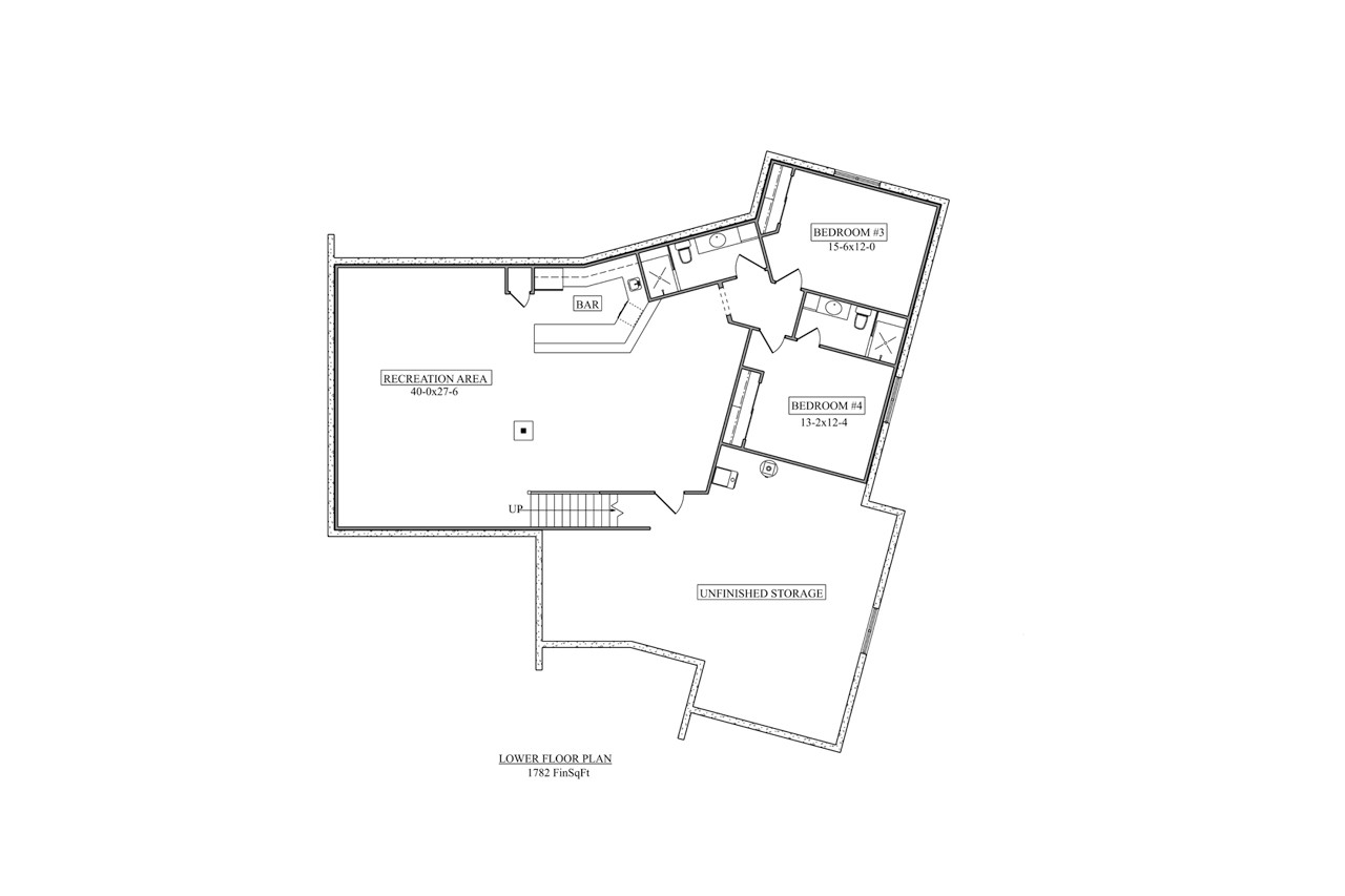 Ranch House Plan - Dotsero 97431 - Basement Floor Plan