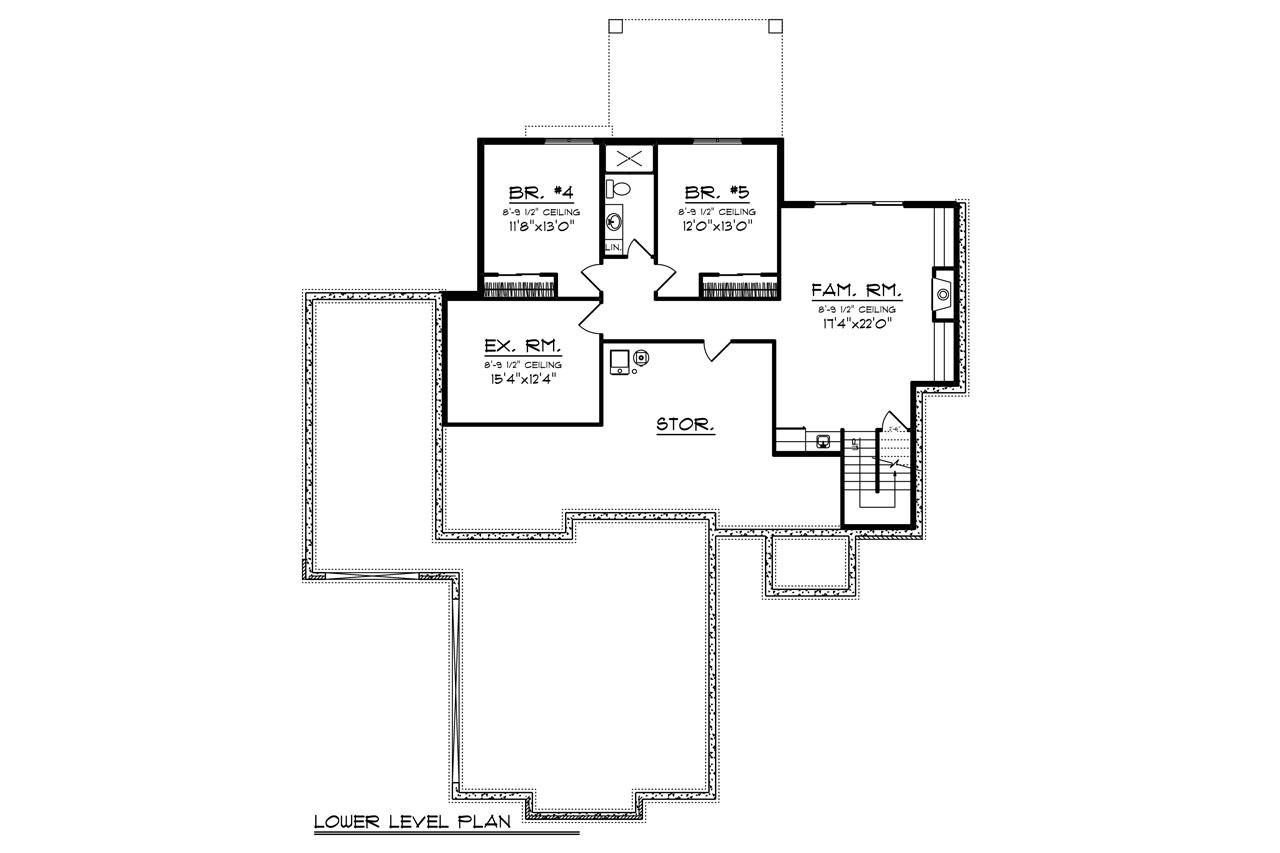 Modern House Plan - 98399 - Basement Floor Plan