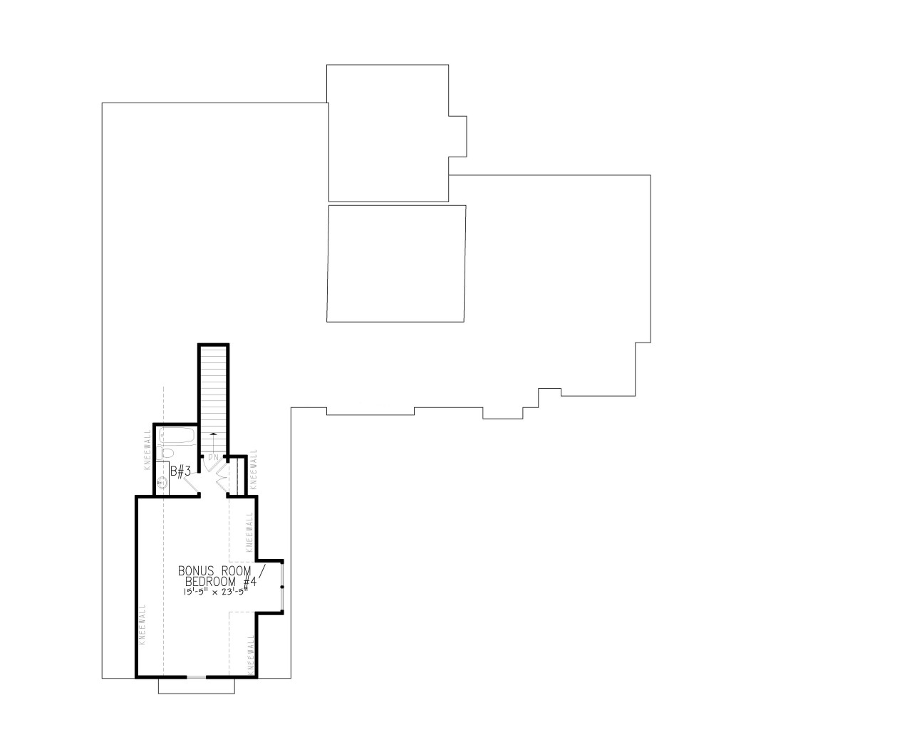 Craftsman House Plan - Woodfin Ridge Cottage B 19974 - 2nd Floor Plan