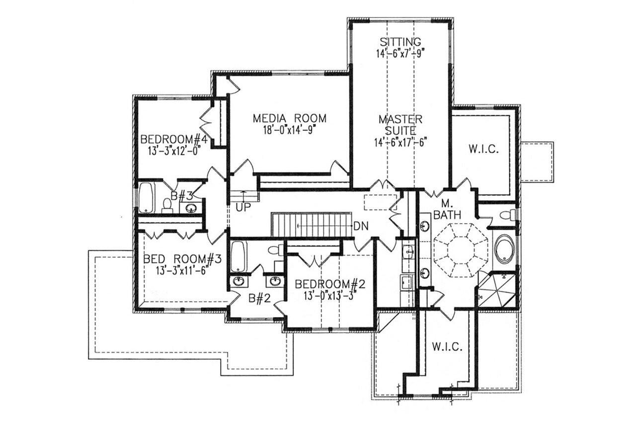 Secondary Image - European House Plan - Danforth Manor C 85124 - 2nd Floor Plan
