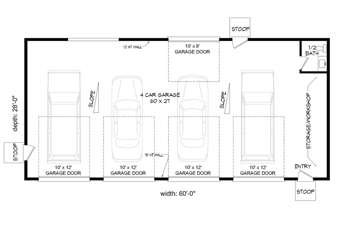 Contemporary House Plan - Shamrock 14829 - 1st Floor Plan