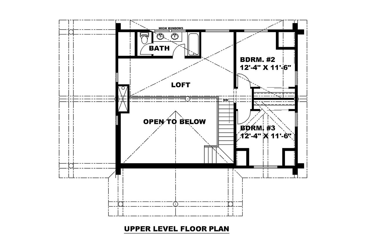 Secondary Image - Lodge Style House Plan - 15116 - 2nd Floor Plan