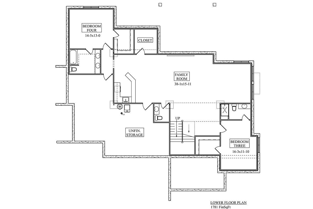 Craftsman House Plan - Monarch 93956 - 2nd Floor Plan
