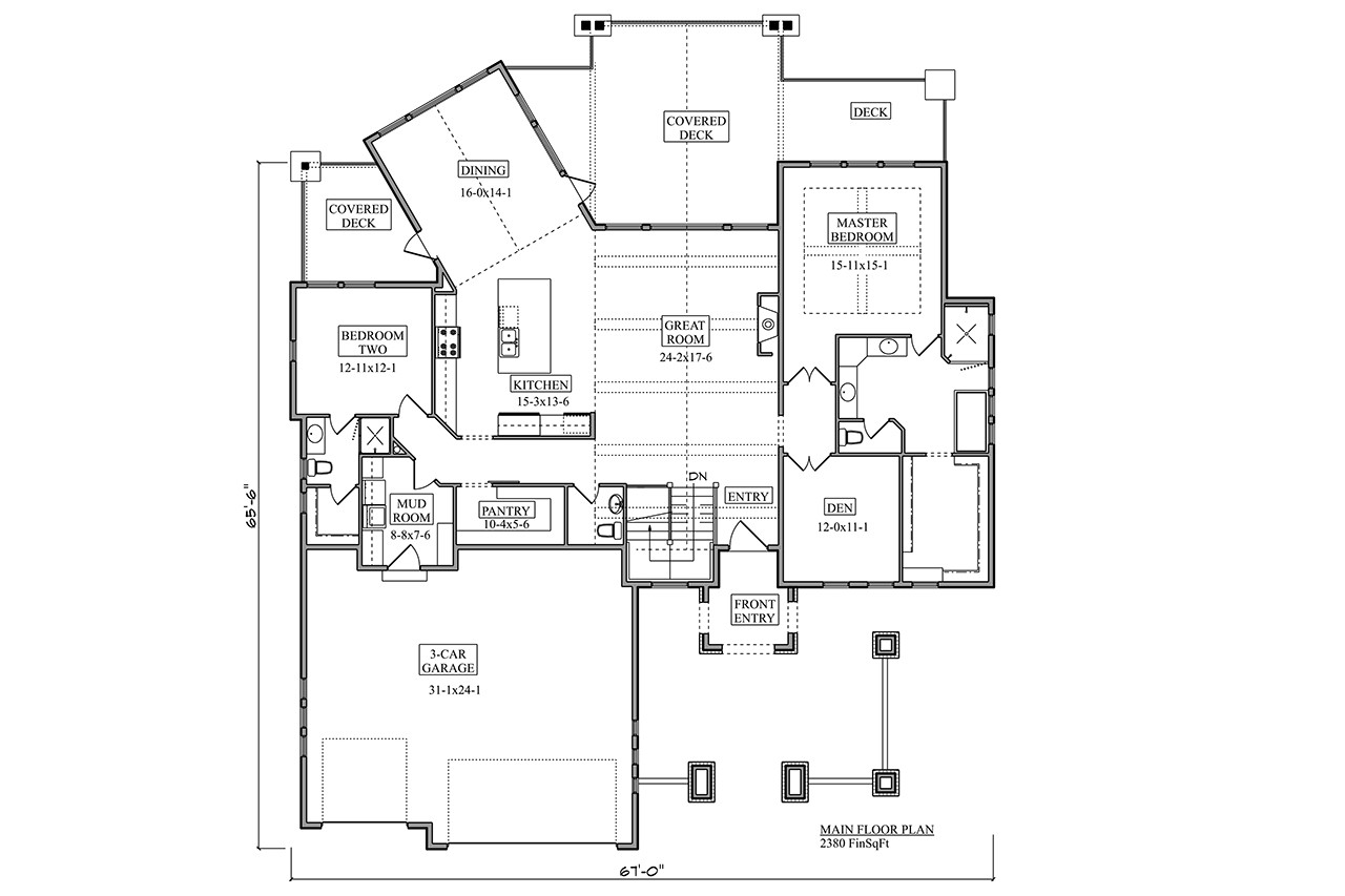 Tuscan House Plan - Briscoe Valley 51441 - 1st Floor Plan