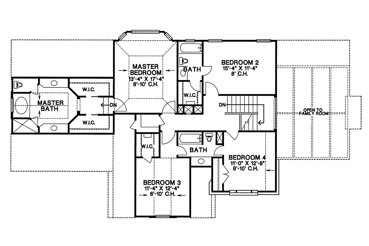 Secondary Image - European House Plan - Woodvine Manor 97055 - 2nd Floor Plan