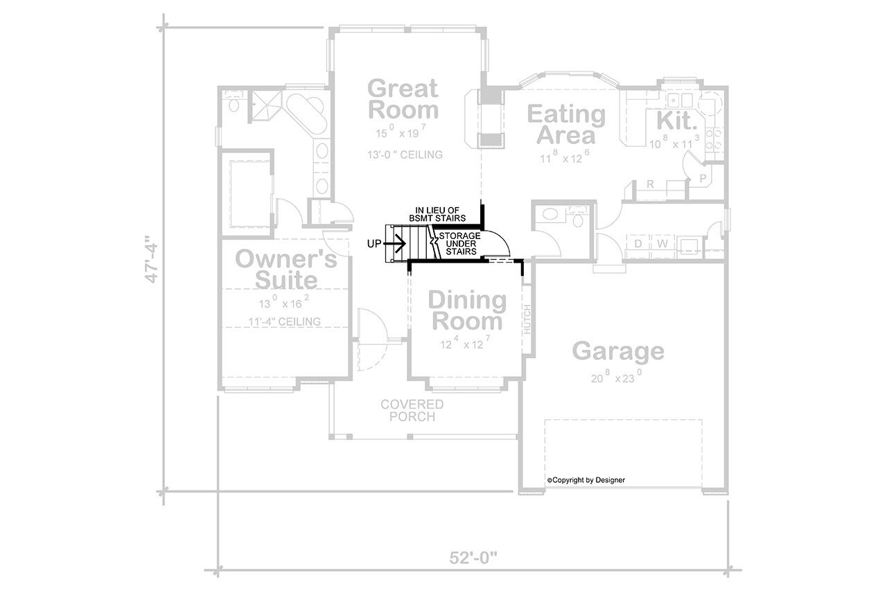 Traditional House Plan - Trenton II 72328 - Optional Floor Plan