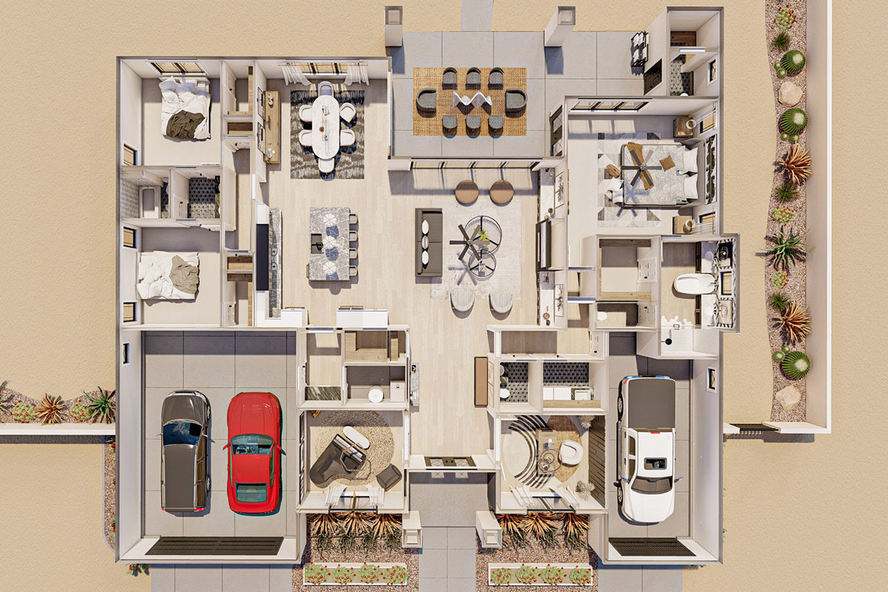 Aerial View 1st Floor - Other Floor Plan