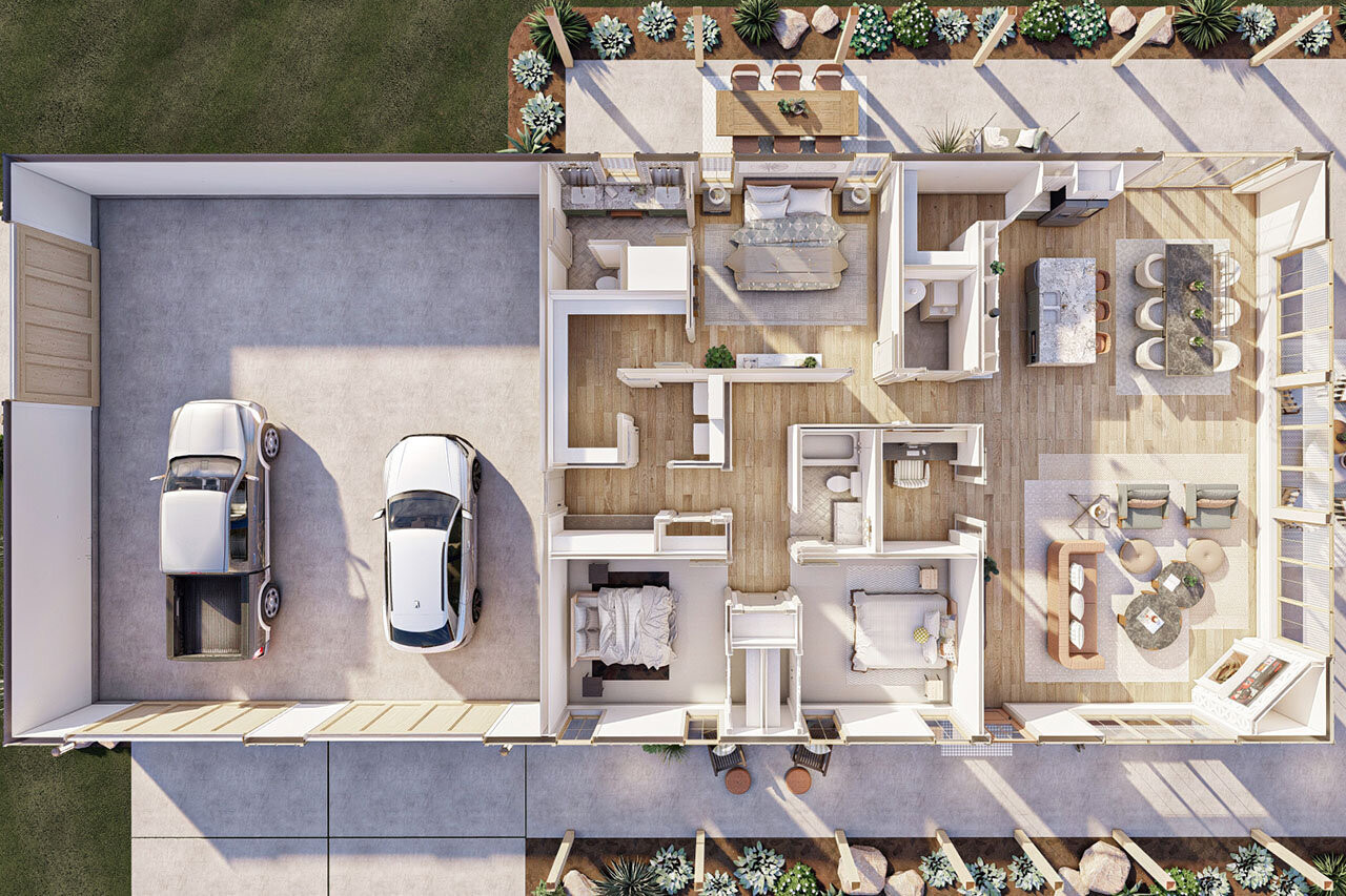 Aerial View 1st Floor - Other Floor Plan