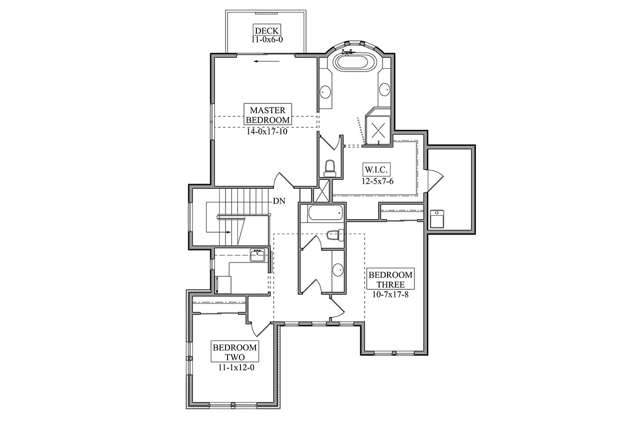 Contemporary House Plan - Tandor 56059 - 2nd Floor Plan