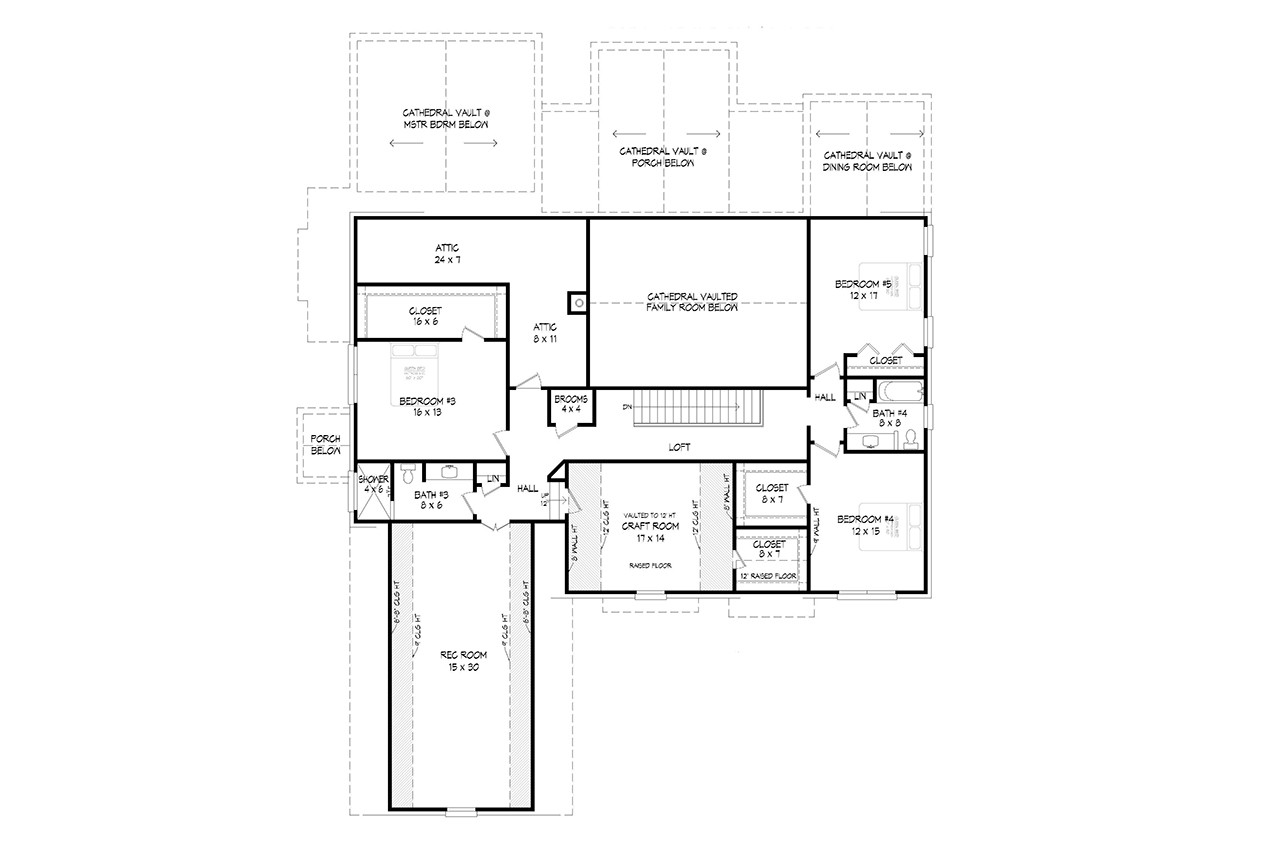 Secondary Image - European House Plan - Mount Nebo 89990 - 2nd Floor Plan