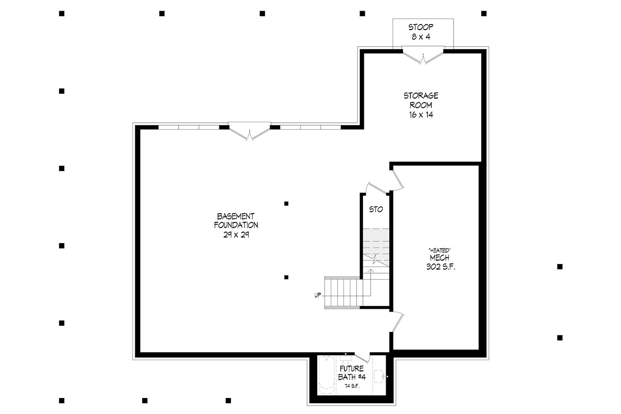 Country House Plan - Mountain Shadows 3.1 97486 - Basement Floor Plan