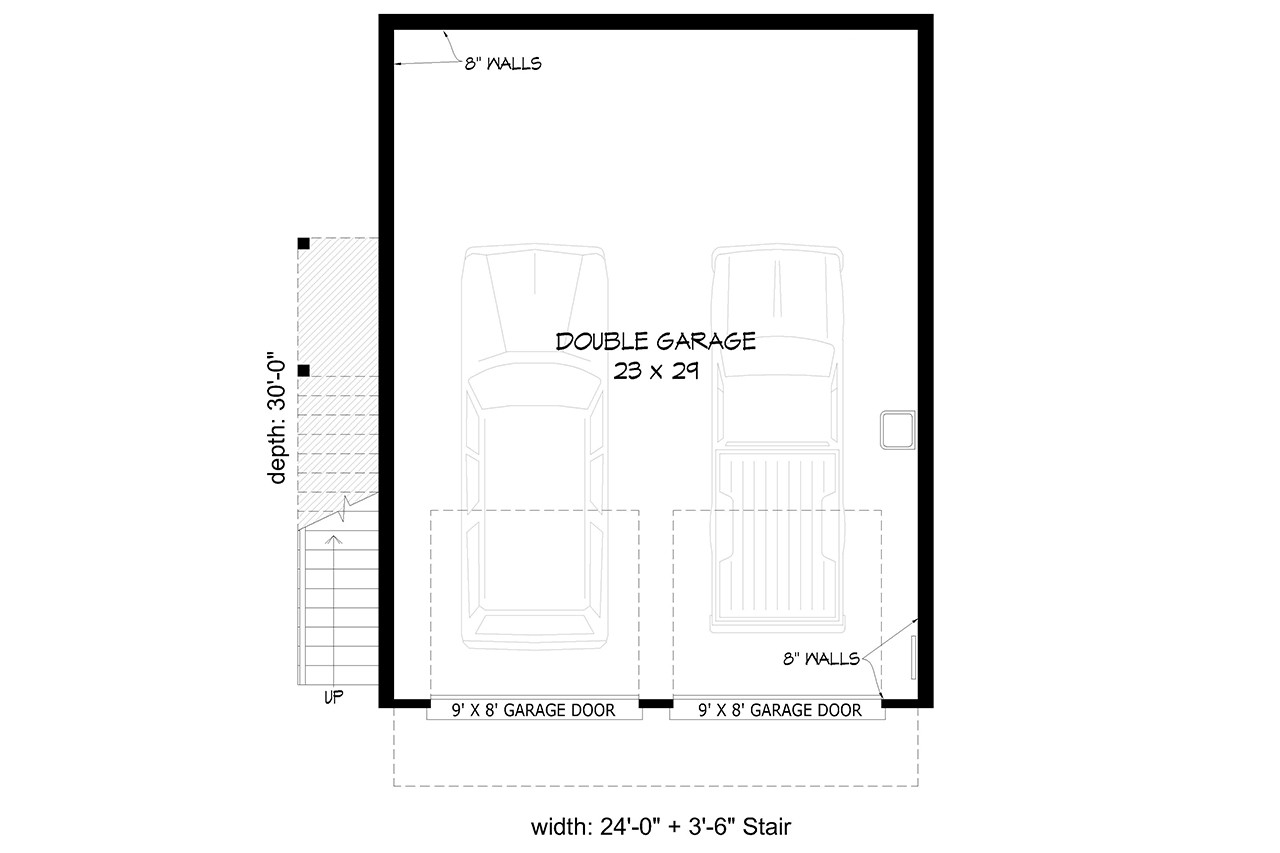 Traditional House Plan - Granite Falls 52096 - 1st Floor Plan