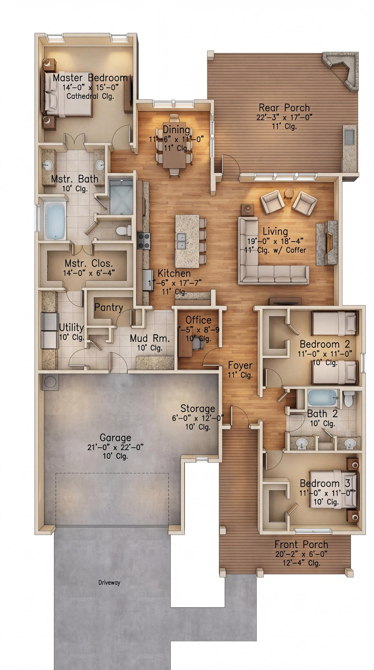 Farmhouse House Plan - 36123 - Other Floor Plan