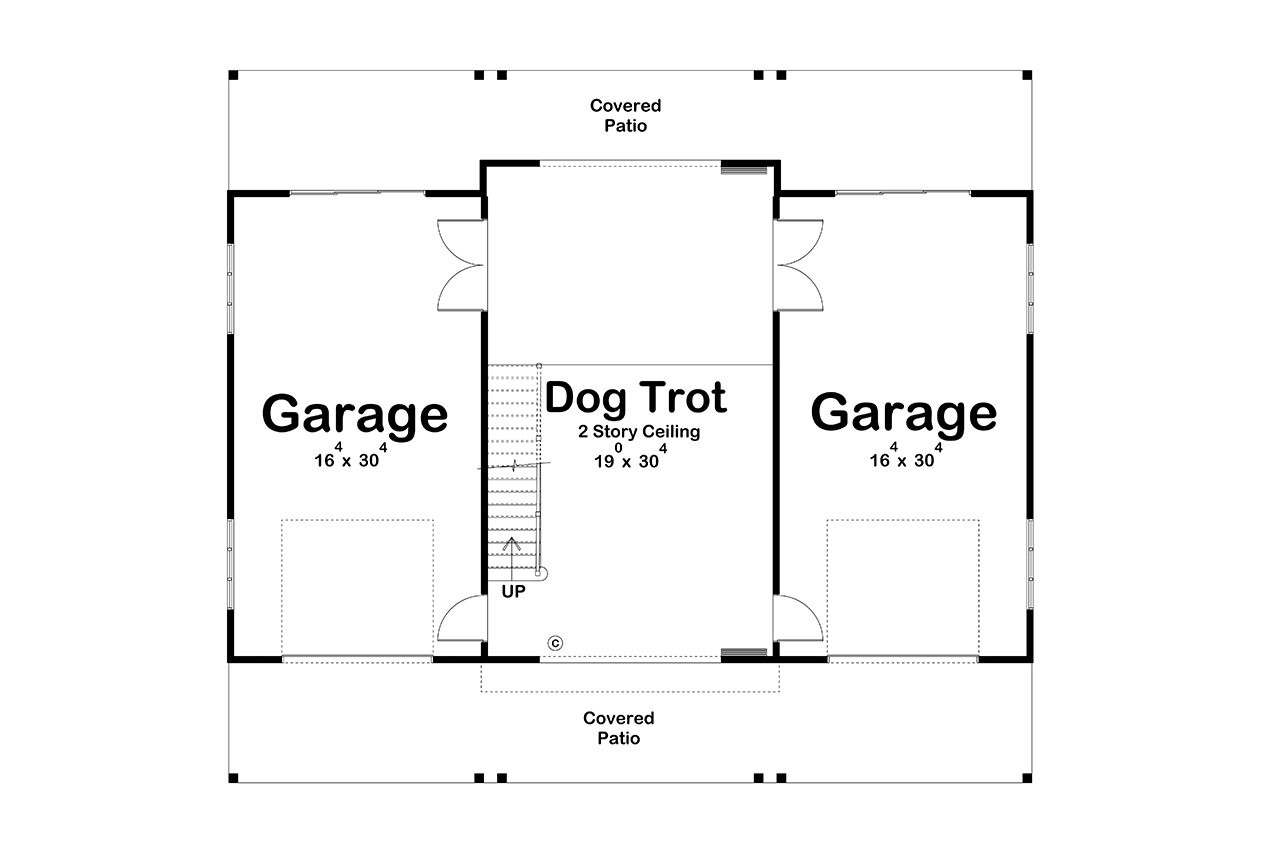 Farmhouse House Plan - Hazel 95079 - 1st Floor Plan
