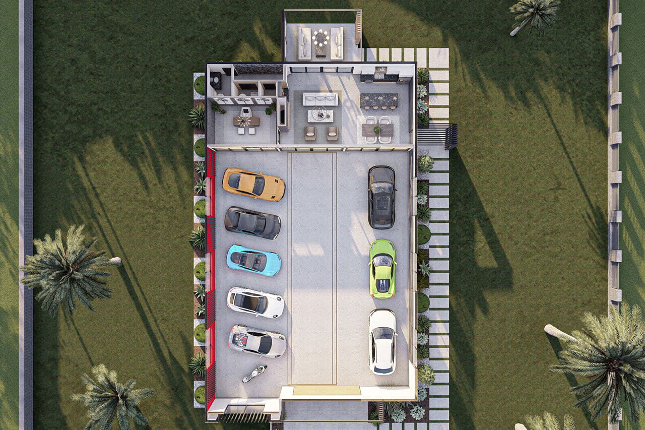 Aerial Floor Plan - 