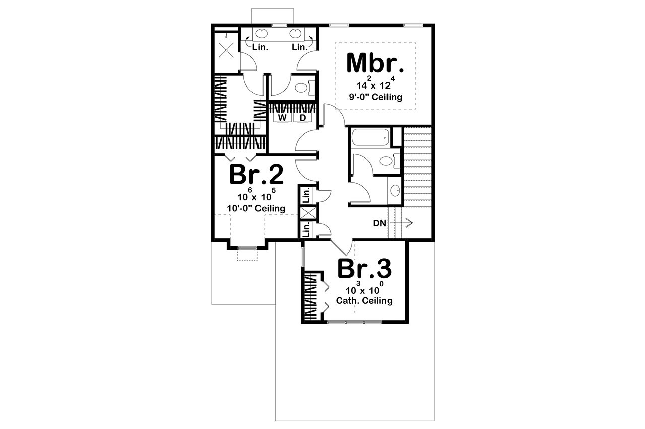 Farmhouse House Plan - Ridgehaven 25261 - 2nd Floor Plan