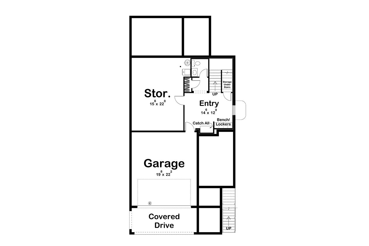 Modern House Plan - Union Square 32636 - Basement Floor Plan