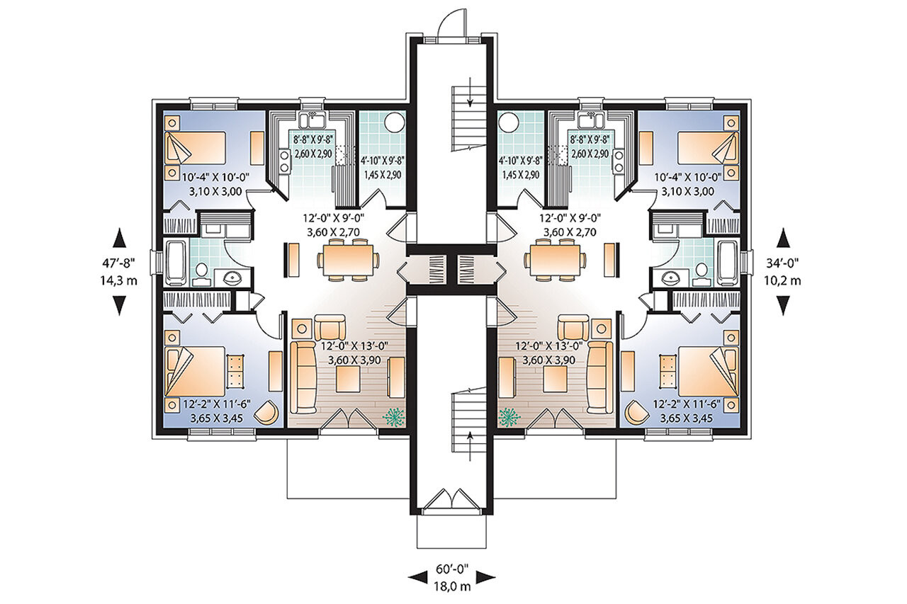 Contemporary House Plan - Attridge 93374 - 1st Floor Plan
