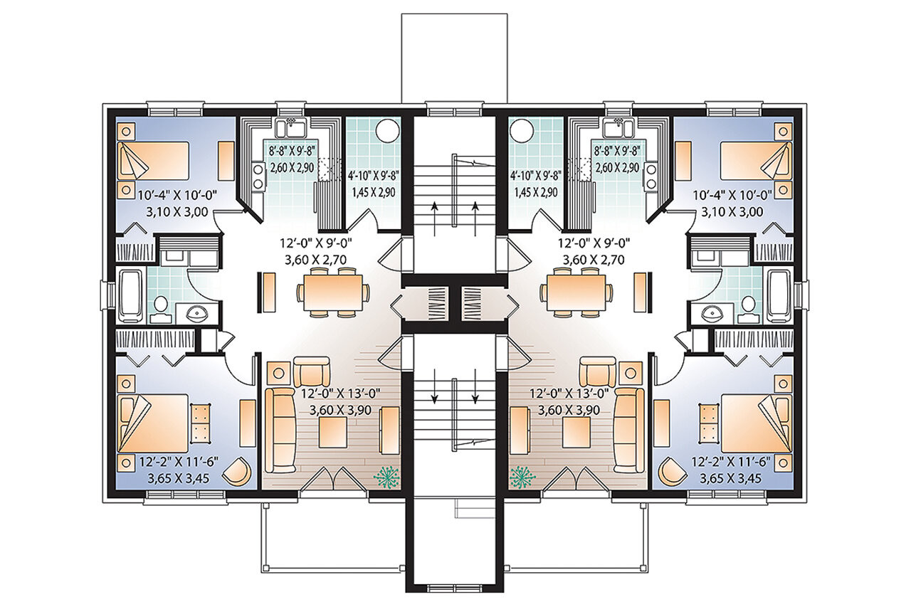 Secondary Image - Contemporary House Plan - Attridge 93374 - 2nd Floor Plan