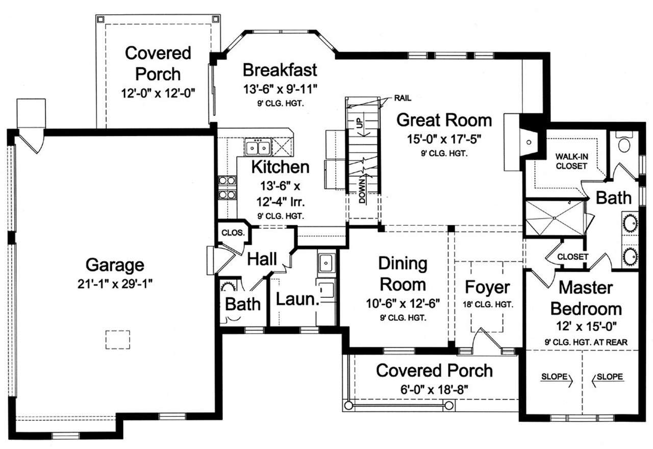 Cape Cod House Plan - Brookline 71178 - 1st Floor Plan