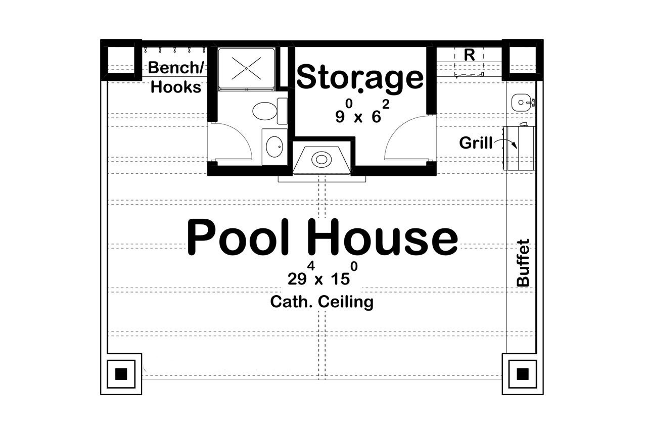 Craftsman House Plan - Monte 86598 - 1st Floor Plan