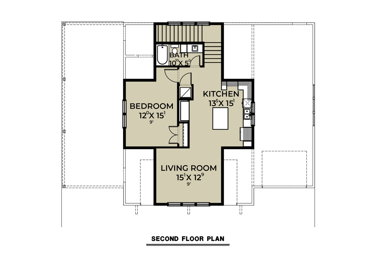 Secondary Image - Country House Plan - 96592 - 2nd Floor Plan