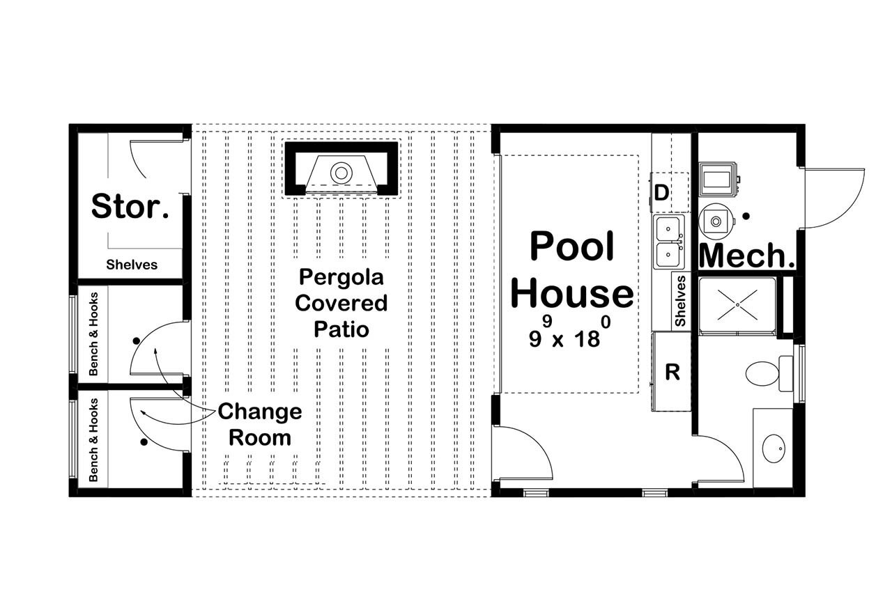 Modern House Plan - Forestline 16475 - 1st Floor Plan