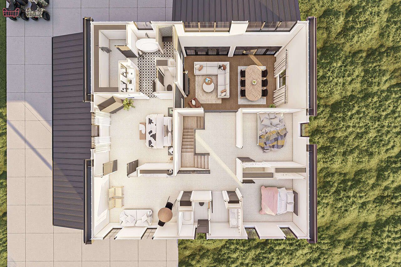 Aerial View Floor 2 - Other Floor Plan