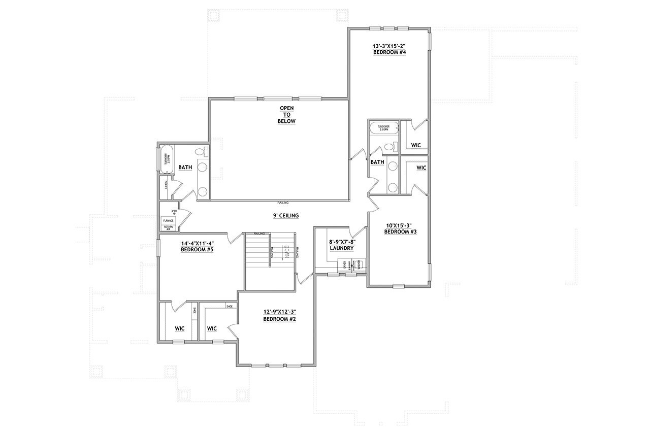 Farmhouse House Plan - Hatch 59670 - 2nd Floor Plan
