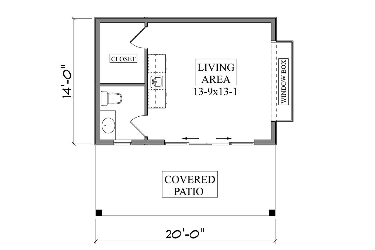 Modern House Plan - Fifteen 81064 - 1st Floor Plan