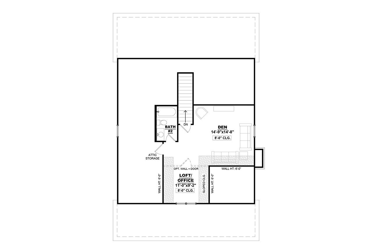 Secondary Image - Country House Plan - Grady 3 93388 - 2nd Floor Plan