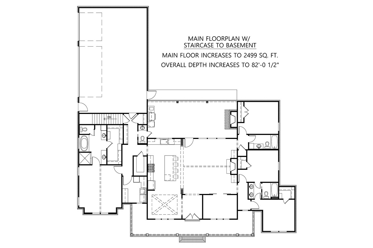 Farmhouse House Plan - Black Creek 76042 - Optional Floor Plan