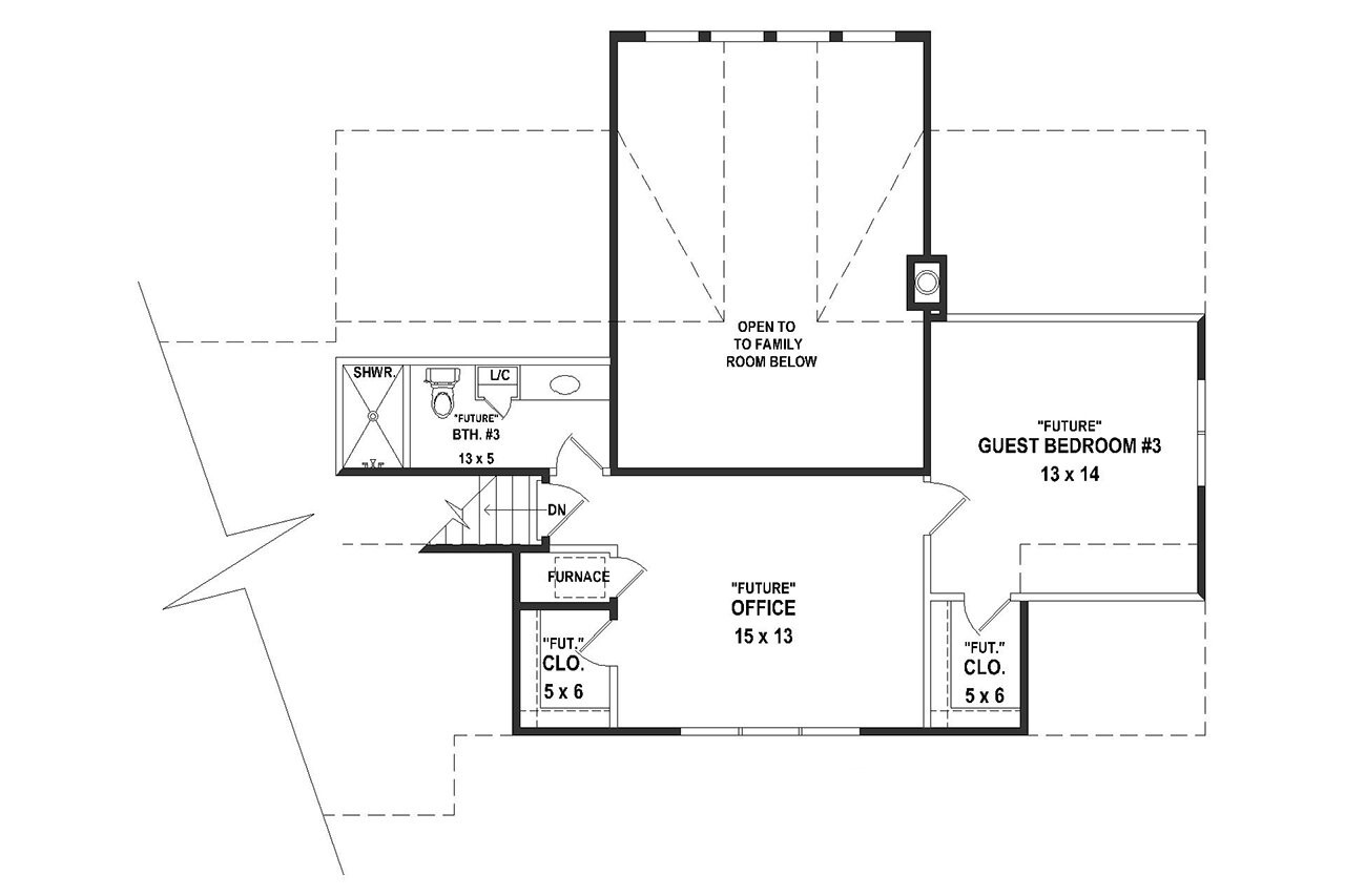 Country House Plan - 22538 - 2nd Floor Plan