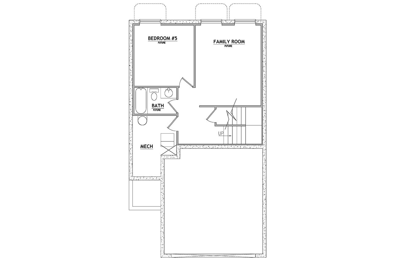 Traditional House Plan - 91226 - Basement Floor Plan