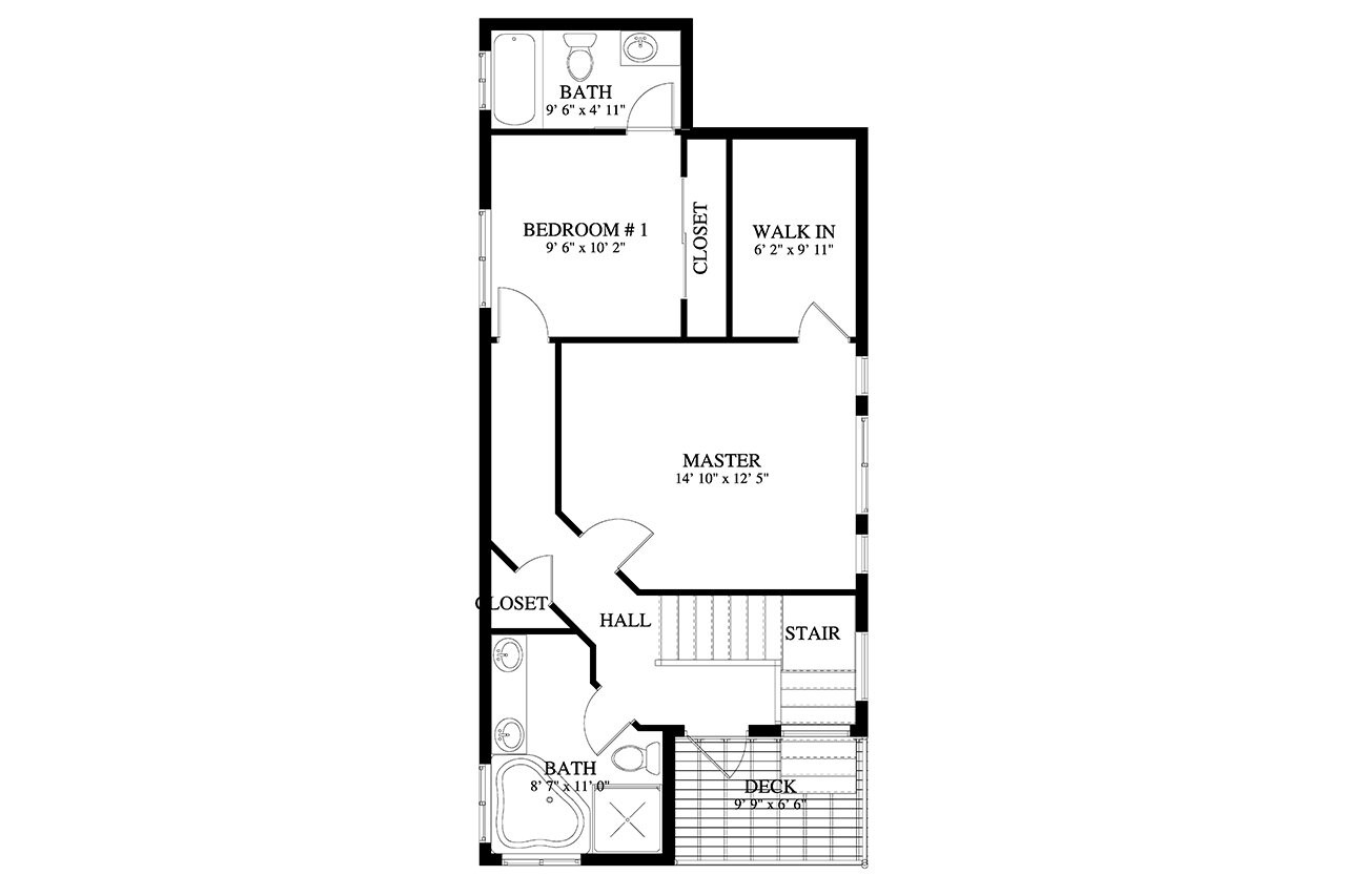 Modern House Plan - Scribner 63937 - 2nd Floor Plan