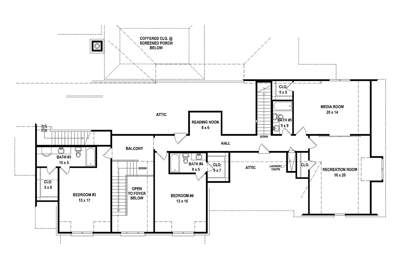 Secondary Image - Traditional House Plan - 56104 - 2nd Floor Plan