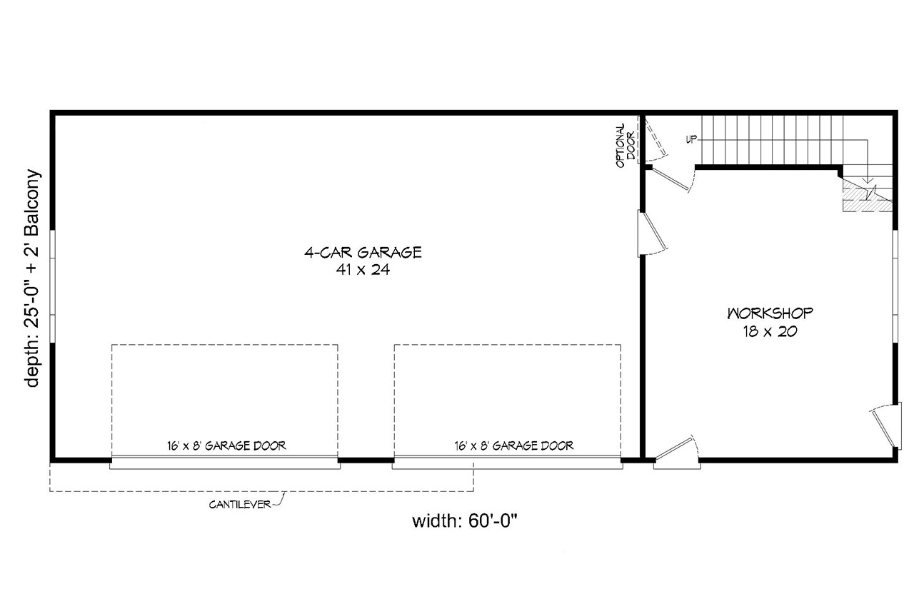 Contemporary House Plan - Sandy Shore Barndominium 23512 - 1st Floor Plan