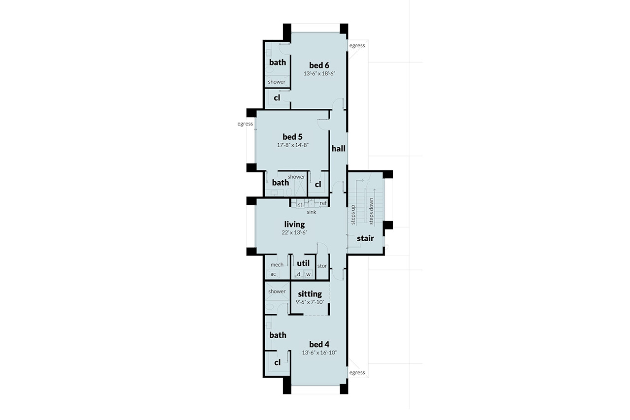 Modern House Plan - Granite 91072 - 1st Floor Plan