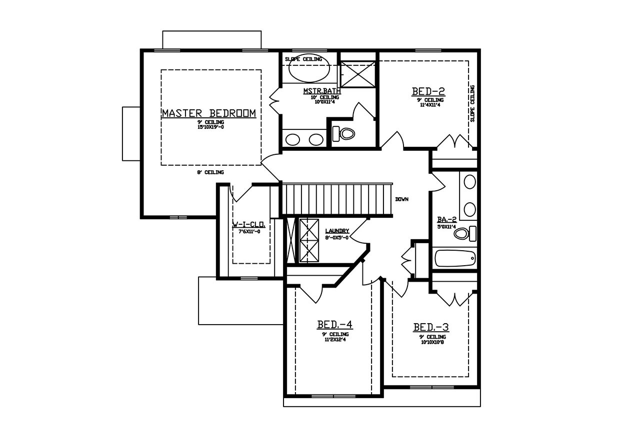 Secondary Image - Traditional House Plan - 81453 - 2nd Floor Plan