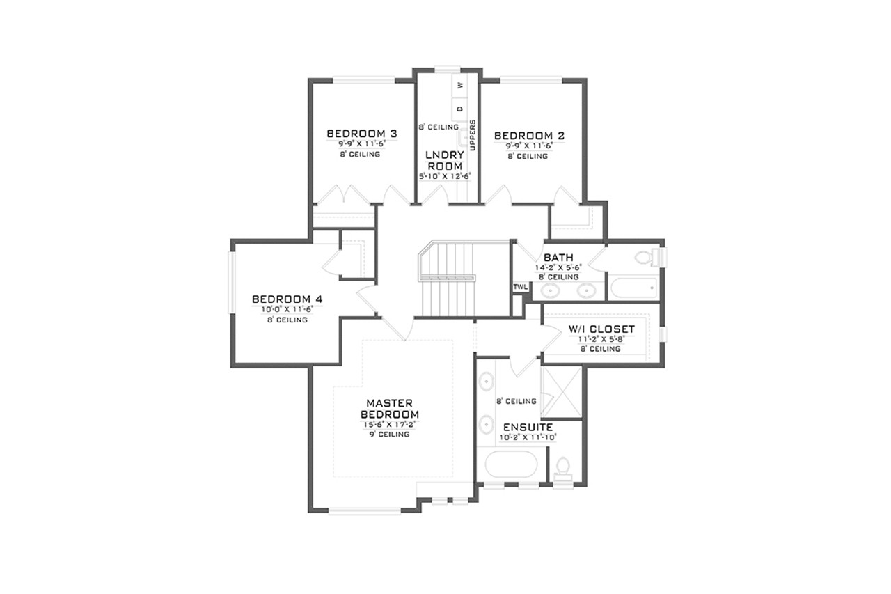 Craftsman House Plan - 69697 - 2nd Floor Plan