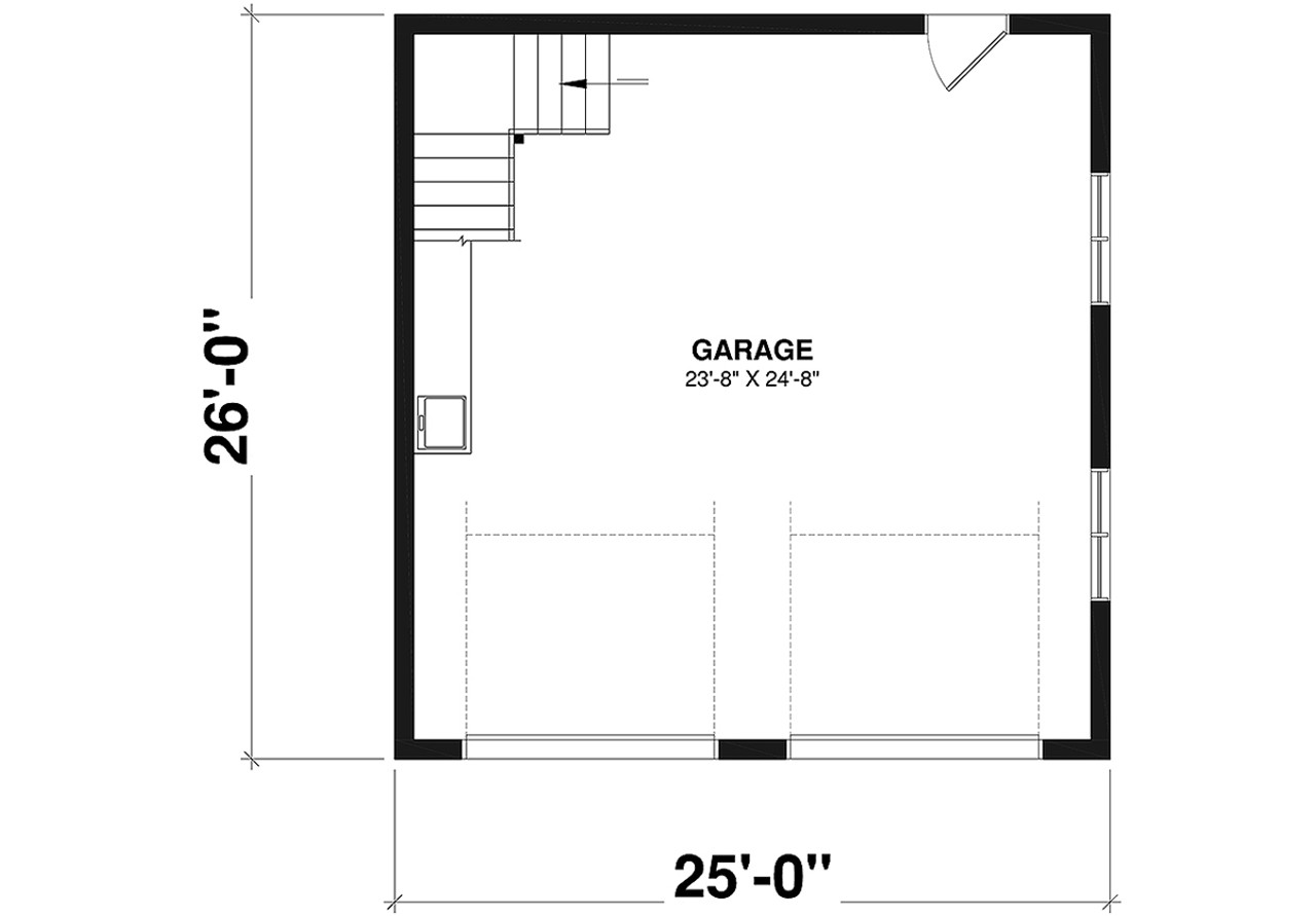 Cape Cod House Plan - Mustang  77250 - 1st Floor Plan