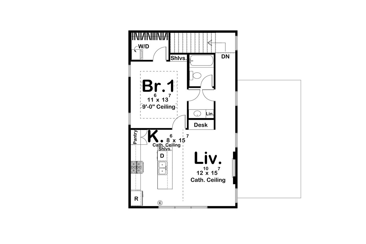 Farmhouse House Plan - Wood River 77123 - 2nd Floor Plan