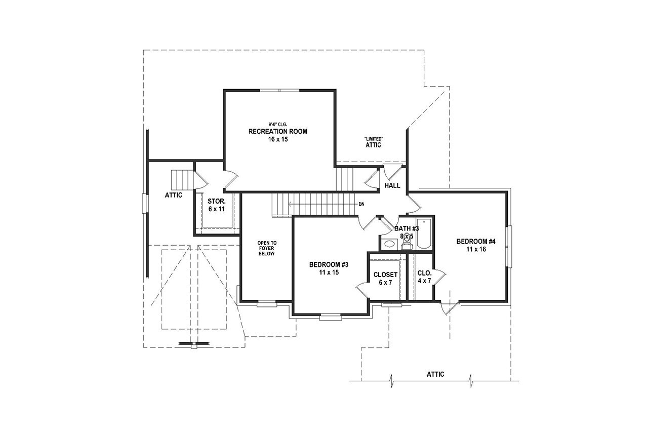 Secondary Image - Traditional House Plan - 27305 - 2nd Floor Plan